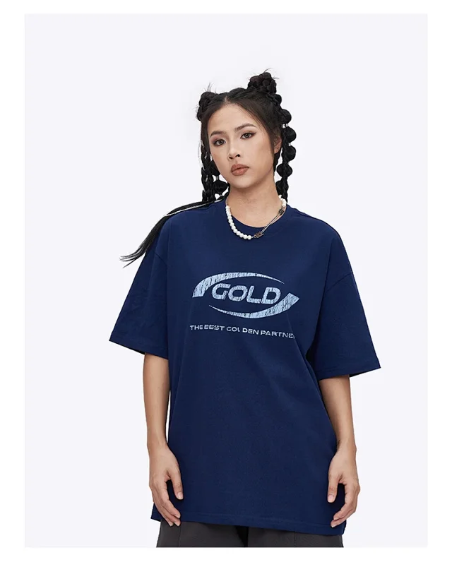 RFSD Men's | 2025 Summer New American High Neck Printed T-shirt Detail