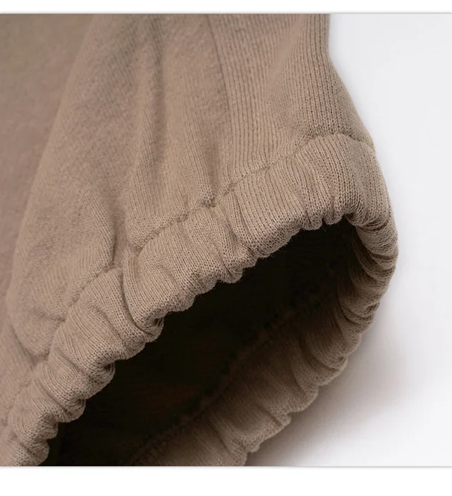 RFSD Men's 2025 Fall/Winter Earth Tone 420G Loose Straight Sweatpants Detail