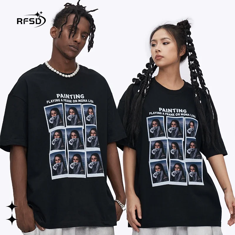 RFSD Men's | 2025 Summer New American Pure Cotton Portrait Print T - Shirt