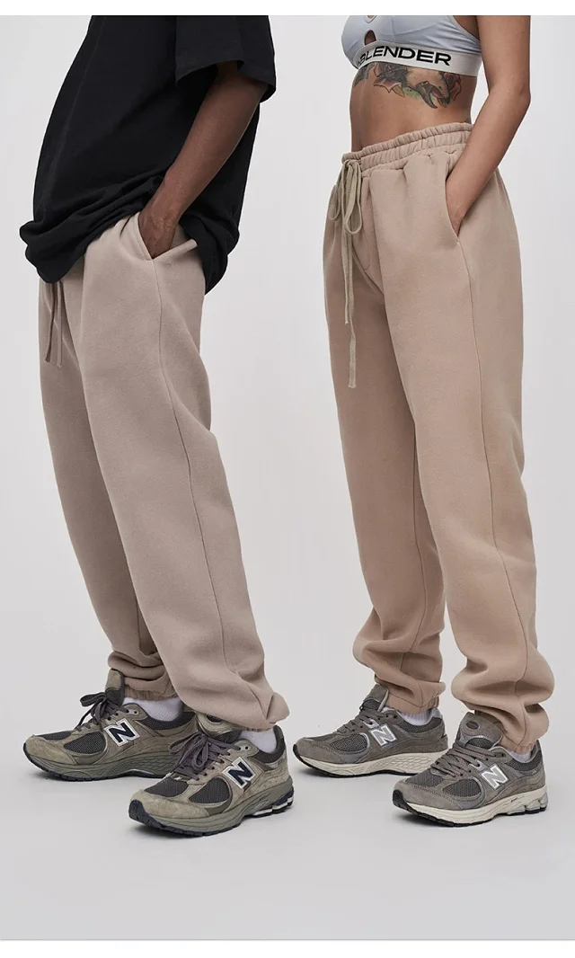 RFSD Men's 2025 FW Solid Fleece Joggers Hiphop Set Detail
