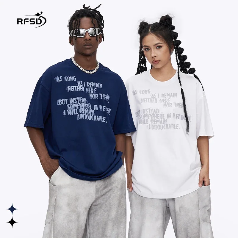 RFSD Men's | 2025 Spring/Summer American Letter Print T - Shirt