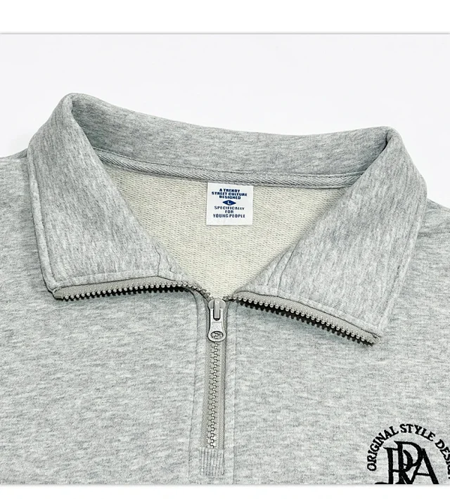 RFSD Men's 2025 A/W 380g Embroidered Half - Zip Sweatshirt Detail
