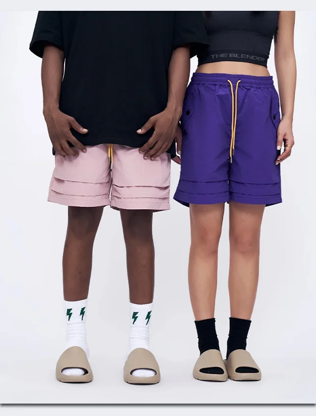 RFSD Men's | 2025 SS New Pleated Thin Pocket Utility Shorts Detail