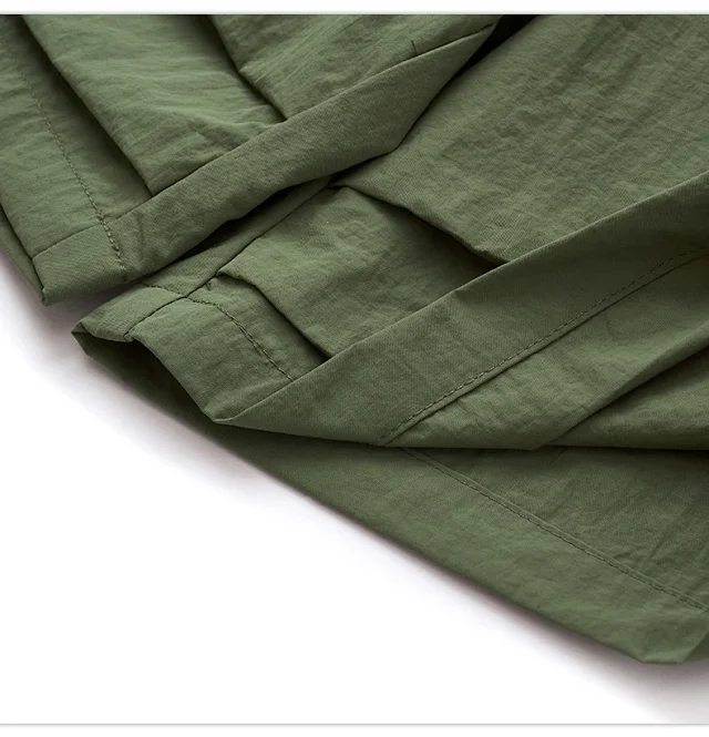 RFSD Men's | 2025 SS New Pleated Thin Pocket Utility Shorts Detail