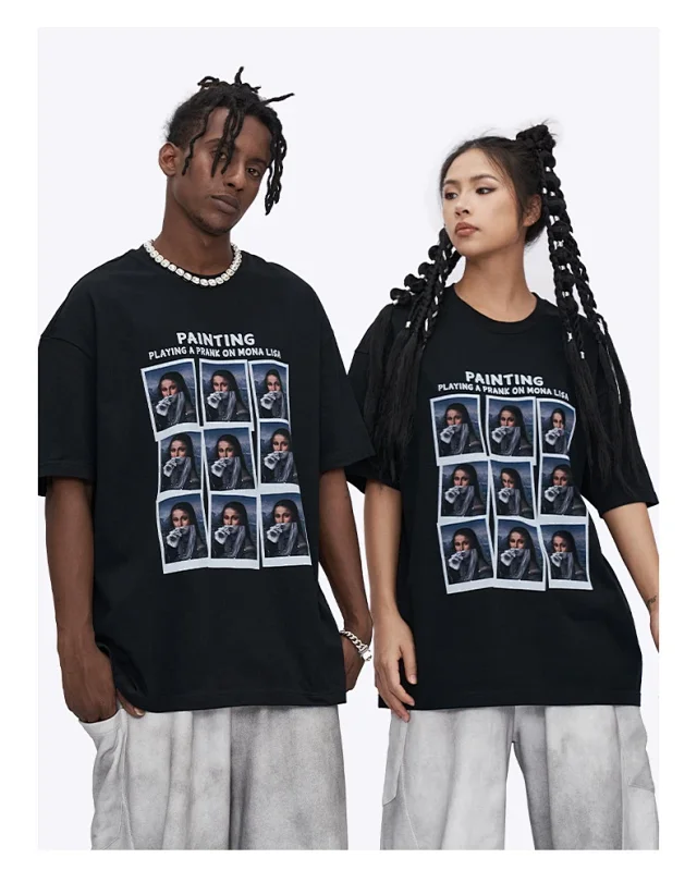 RFSD Men's | 2025 Summer New American Pure Cotton Portrait Print T - Shirt Detail