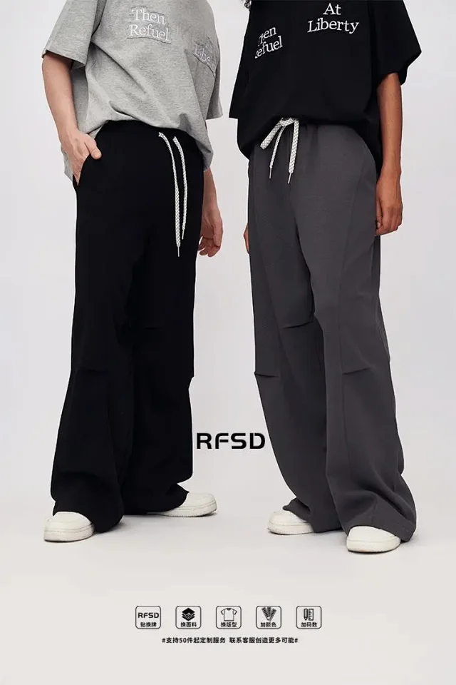 RFSD Men's Fashion Straight Sweatpants 2025 Summer Detail