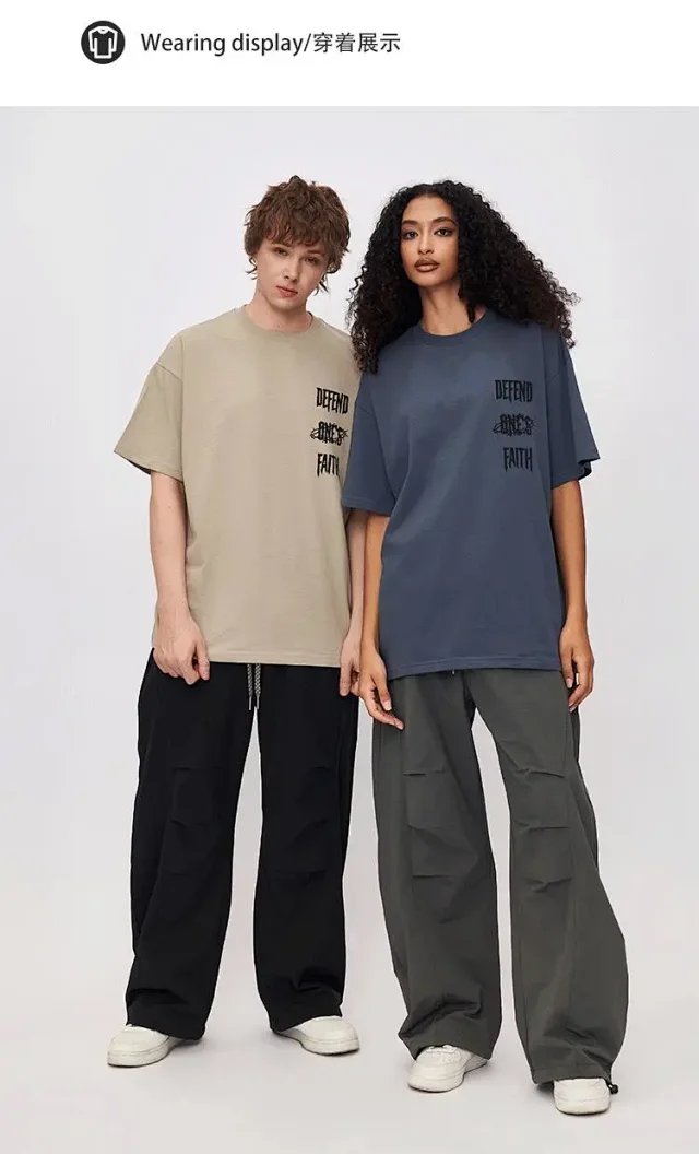 RFSD Men's Castle Print T-shirt 2025 Summer Detail