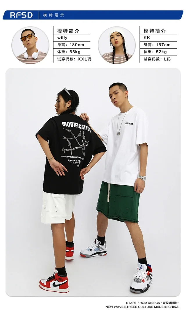 RFSD Men's | 2025 Summer New Original Thorn Print Tee Detail