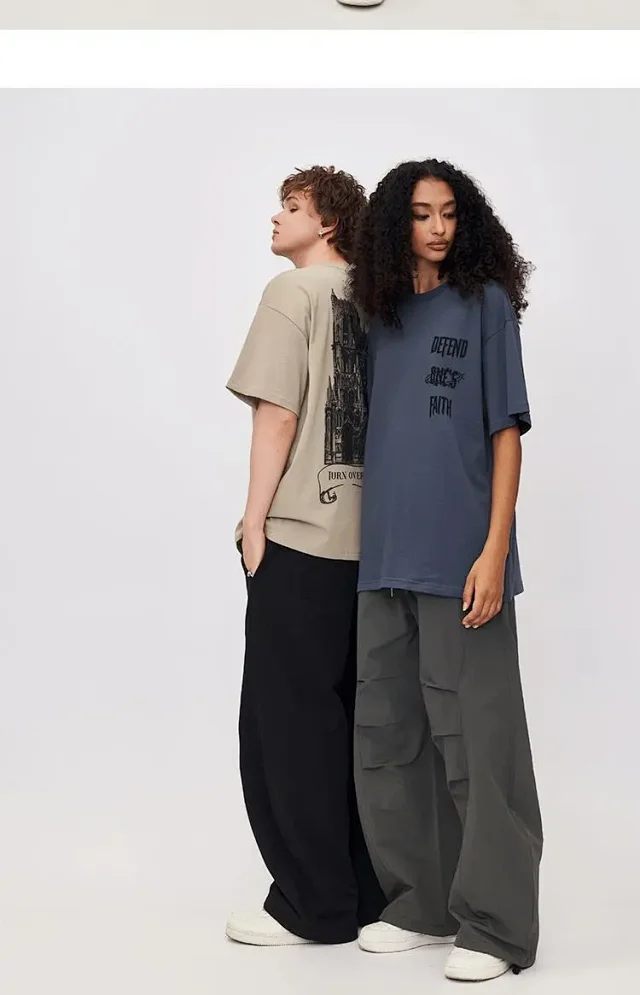 RFSD Men's Castle Print T-shirt 2025 Summer Detail