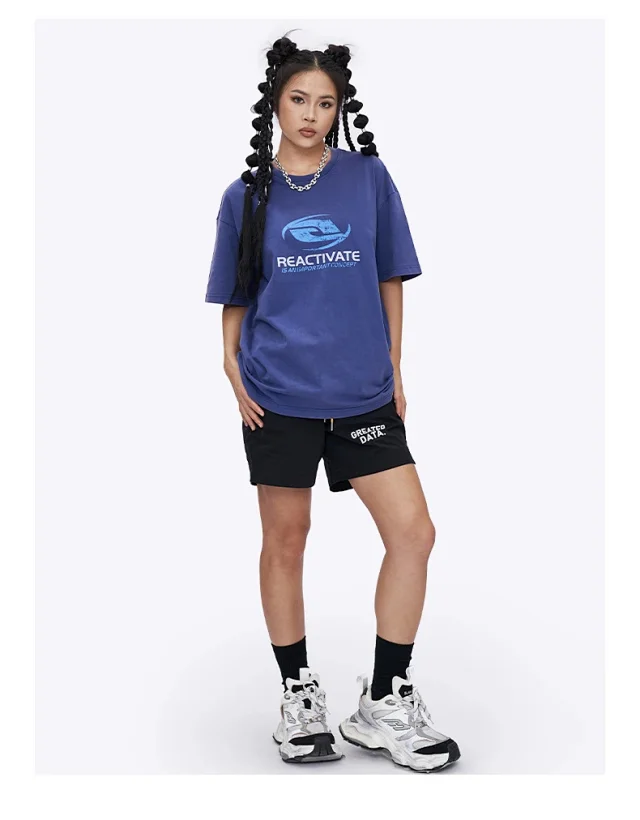 RFSD Men's T-shirt | Balenciaga Alternative | 250G Double Yarn Cotton | Short Sleeve | Solid Color | FOG Loose Fit Detail