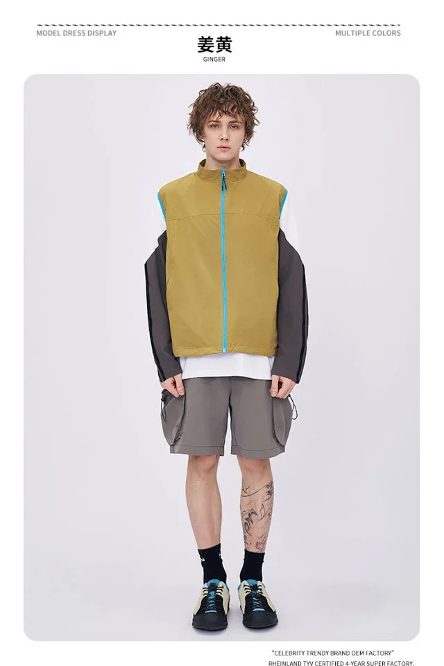 RFSD Men's | 2025 Spring/Summer Techwear Contrast Zip Vest Detail