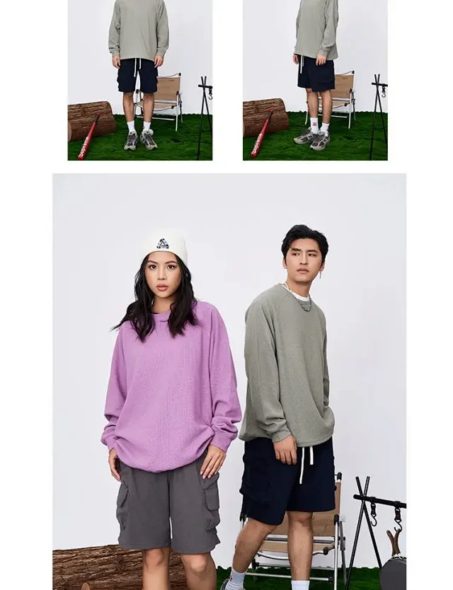 RFSD Men's 2025 Fall/Winter Waffle Crewneck Long-sleeve T-shirt Detail
