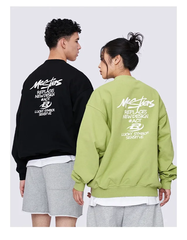 RFSD Men's 2025 AW Oversized Streetwear Crewneck Detail