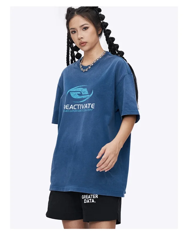 RFSD Men's T-shirt | Balenciaga Alternative | 250G Double Yarn Cotton | Short Sleeve | Solid Color | FOG Loose Fit Detail