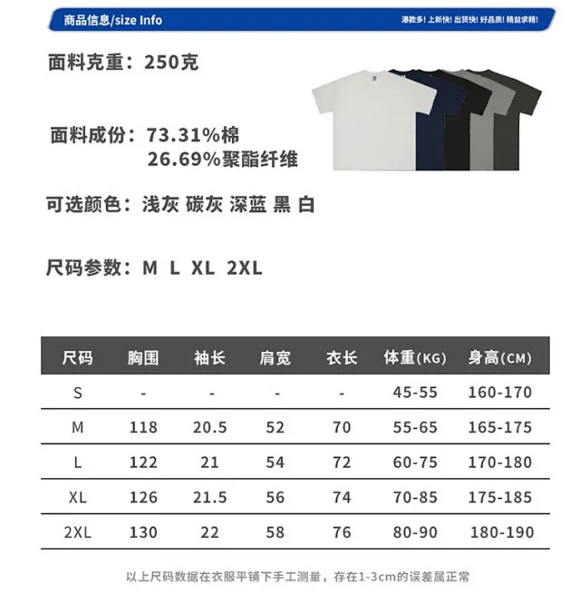 RFSD Men's 2025 Summer Trendy Loose 240G Balenciaga Cool T-shirt Detail
