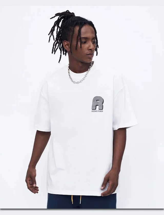 RFSD Men's 2025 SS Loose Suede Foam Print Tee 250g Detail