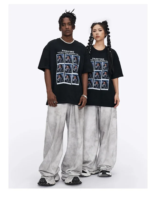 RFSD Men's | 2025 Summer New American Pure Cotton Portrait Print T - Shirt Detail