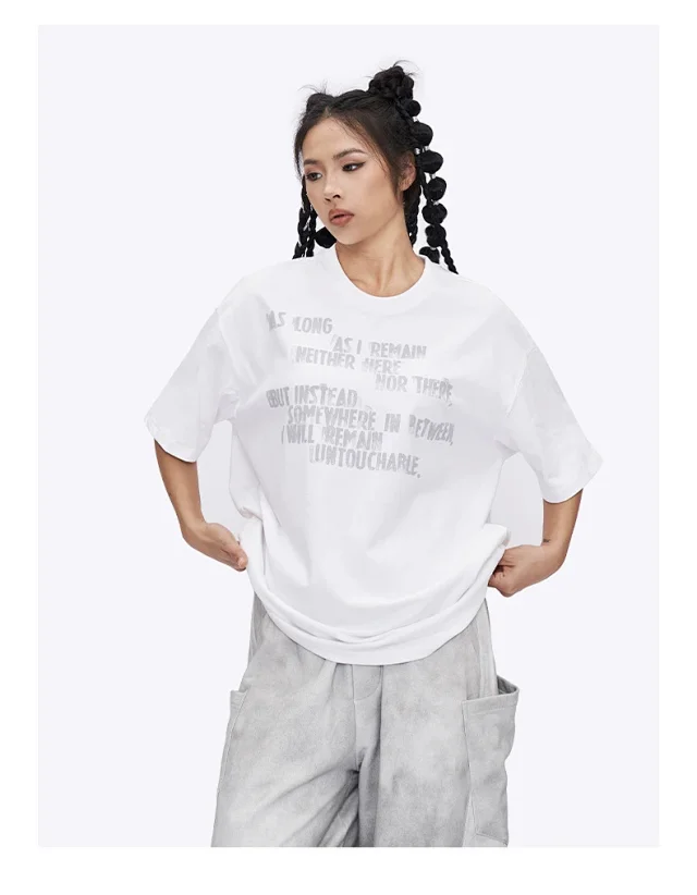 RFSD Men's | 2025 Spring/Summer American Letter Print T - Shirt Detail
