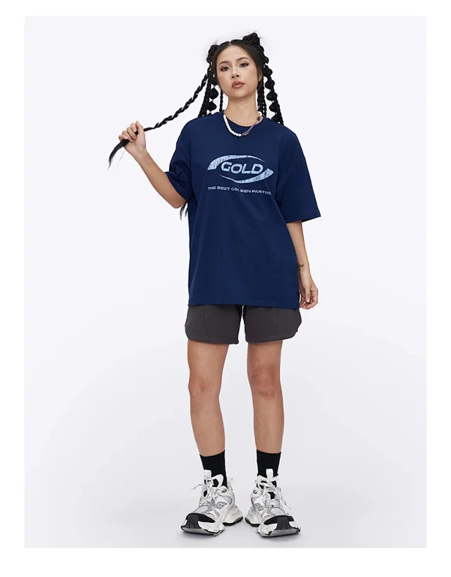 RFSD Men's | 2025 Summer New American High Neck Printed T-shirt Detail