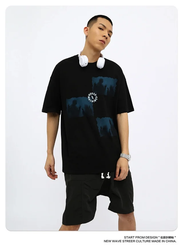 RFSD|2025 Summer Heavyweight Dark Print T - Shirt Couple Detail