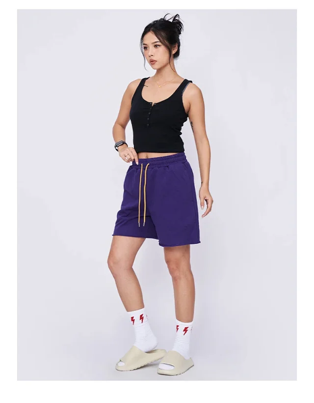 RFSD Men's Shorts | Heavy Cotton FOG Earth Color Cuffed Casual Pants Detail