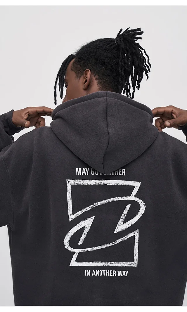 RFSD Men's 2025 A/W Streetwear Hoodie (380g Fleece) Detail