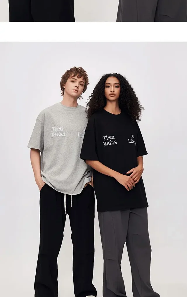 FSDR Men's 2025 Summer Patchwork T-shirt Detail