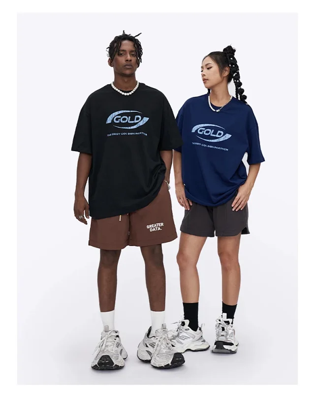 RFSD Men's | 2025 Summer New American High Neck Printed T-shirt Detail