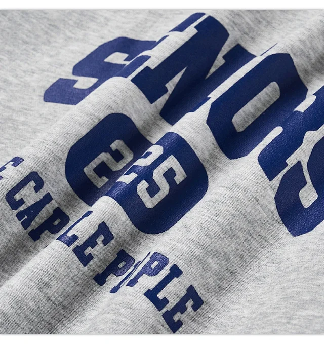 RFSD Men's | 380g Heavyweight Printed Turtleneck/Round Neck Sweatshirt Detail