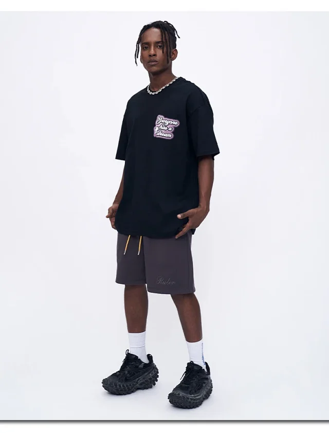 RFSD Men's | 230g Combed Cotton T-shirt 2025 Spring/Summer New Loose Printed Letter Short Sleeve Detail