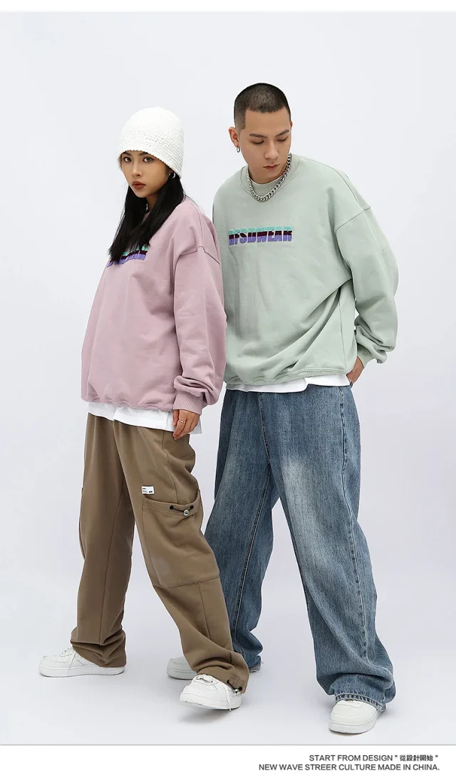 RFSD Men's 2025 A/W Streetwear Crewneck Sweatshirt Detail