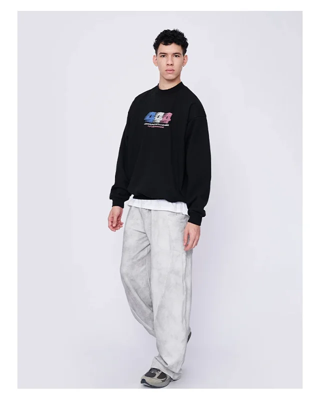 RFSD Men's 2025 Fall/Winter New Printed Crewneck Sweatshirt Detail