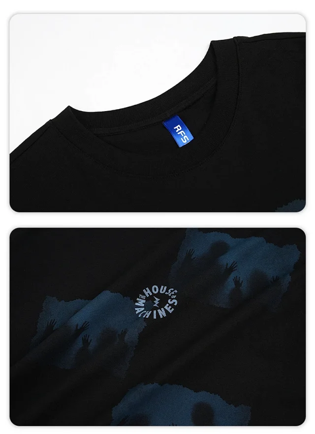RFSD|2025 Summer Heavyweight Dark Print T - Shirt Couple Detail