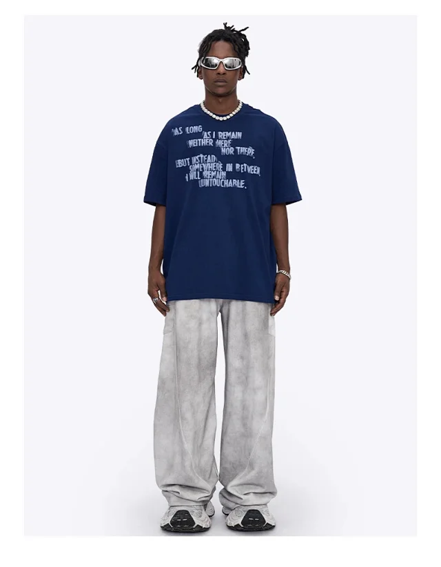 RFSD Men's | 2025 Spring/Summer American Letter Print T - Shirt Detail