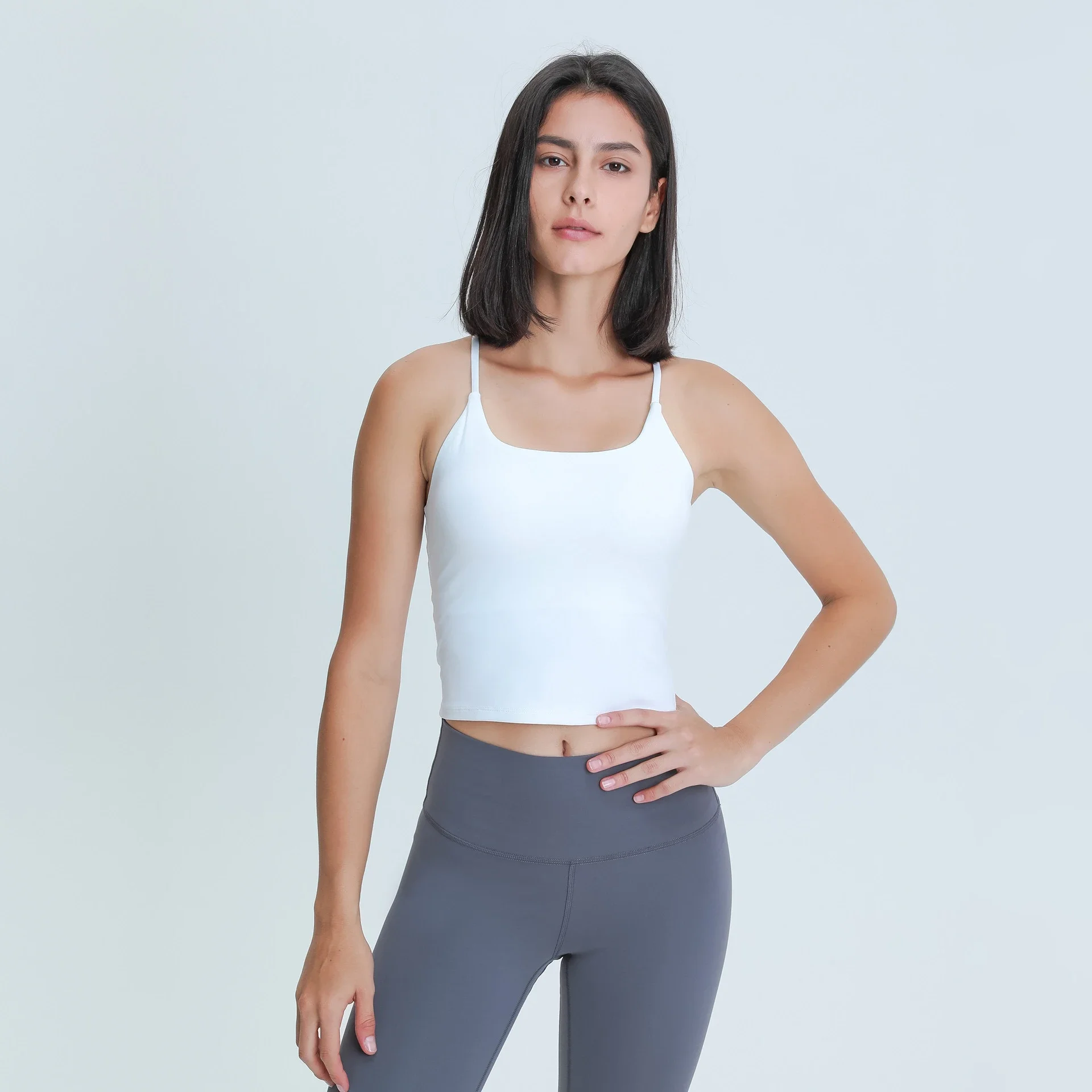 Padded Backless Yoga Tank Top