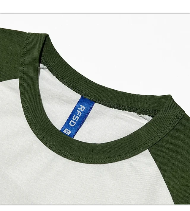 RFSD Men's | Contrast Color Raglan Sleeve T - Shirt 2025 New Style Detail