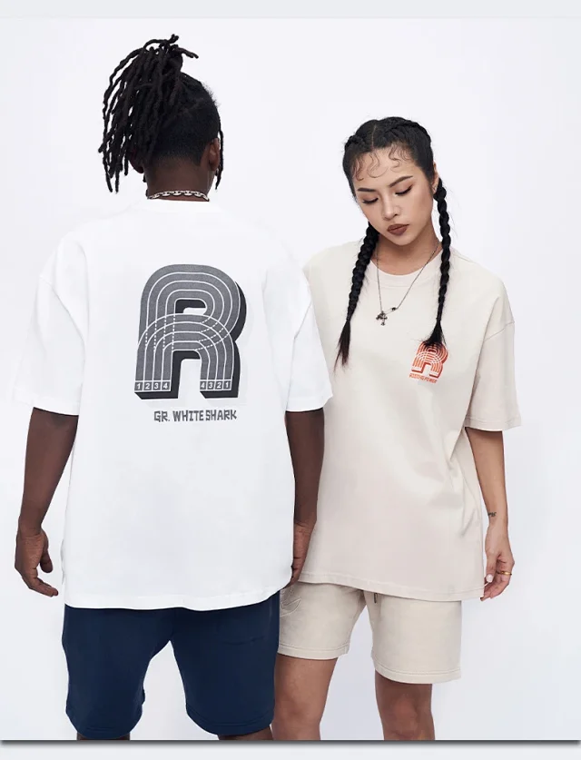 RFSD Men's 2025 SS Loose Suede Foam Print Tee 250g Detail