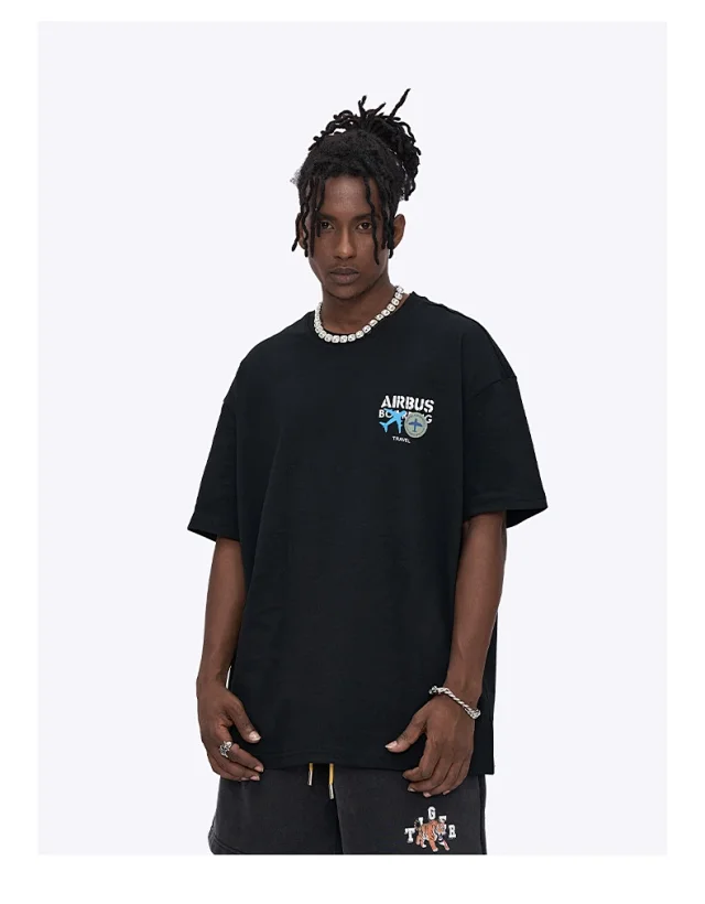RFSD Men's Plane Ticket Print T-shirt Detail