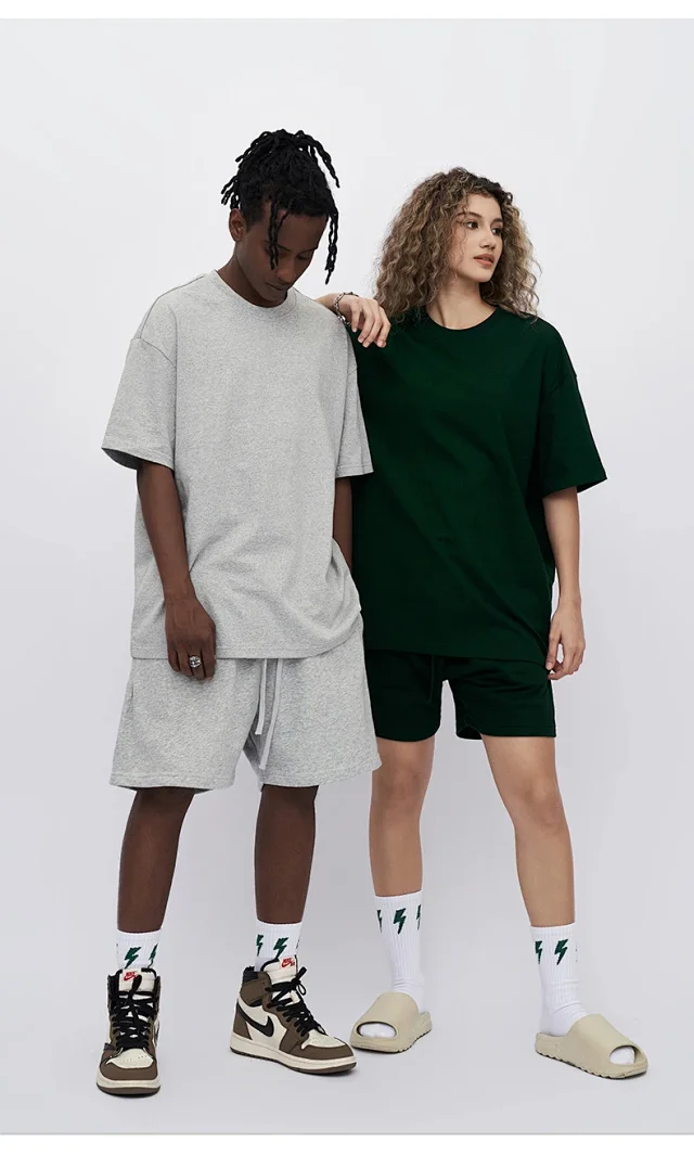 RFSD Men's 2025 Summer Trendy Loose Solid Short-sleeve T-shirt Detail