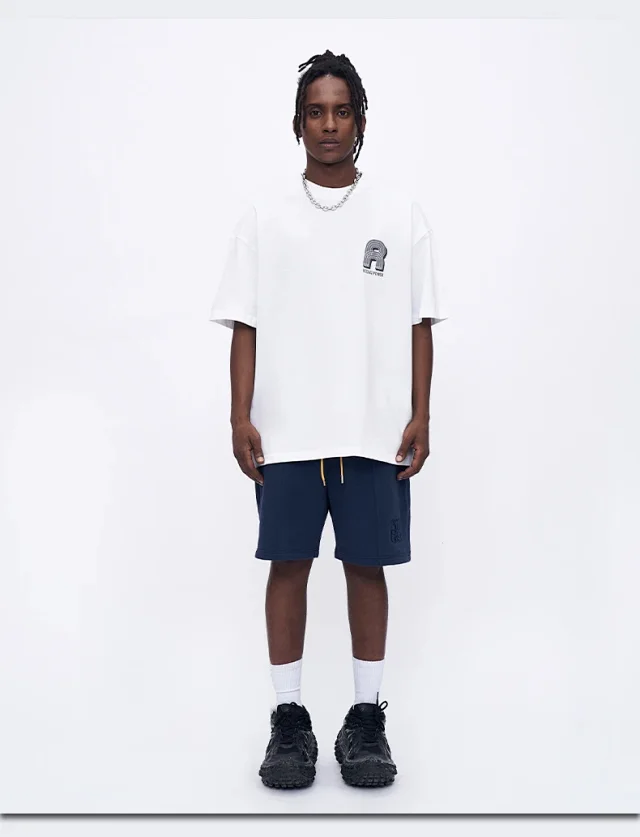 RFSD Men's 2025 SS Loose Suede Foam Print Tee 250g Detail