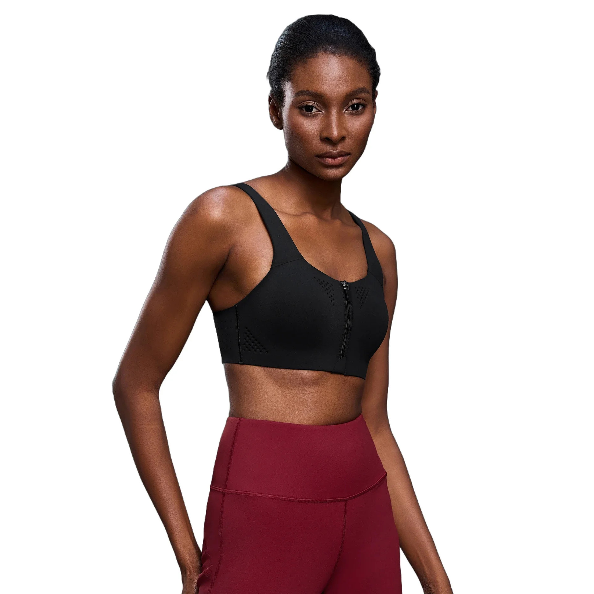 Zip-Front Sports Bra D25116