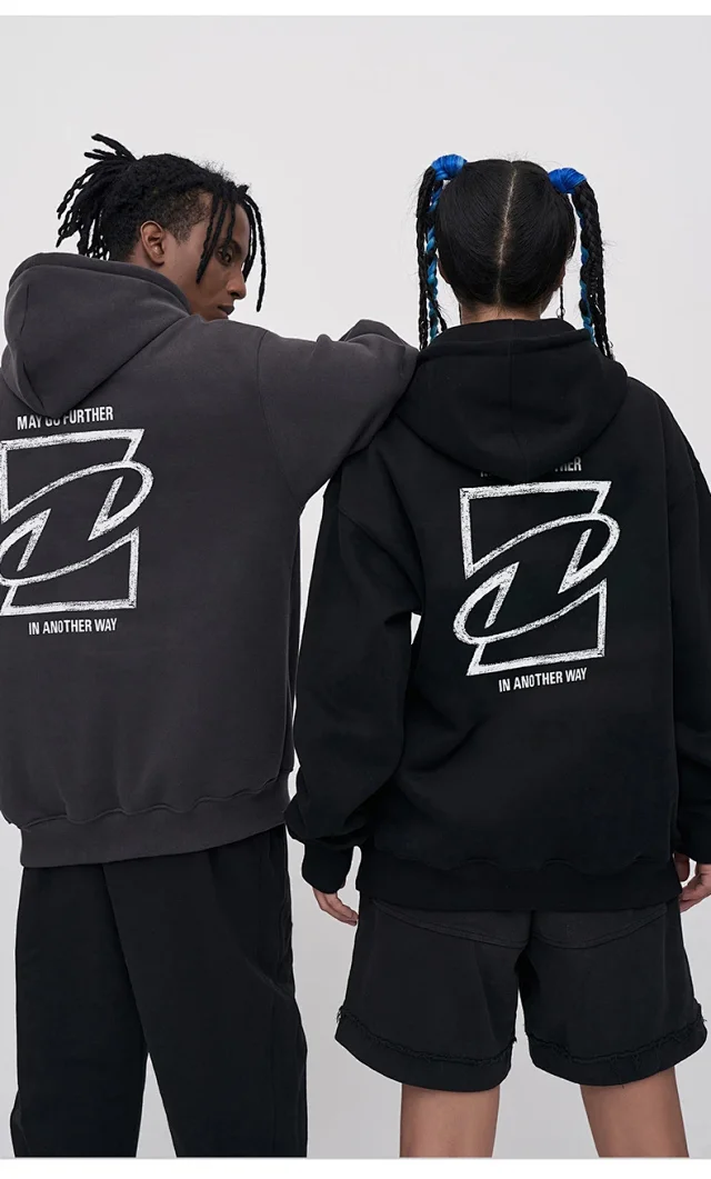 RFSD Men's 2025 A/W Streetwear Hoodie (380g Fleece) Detail