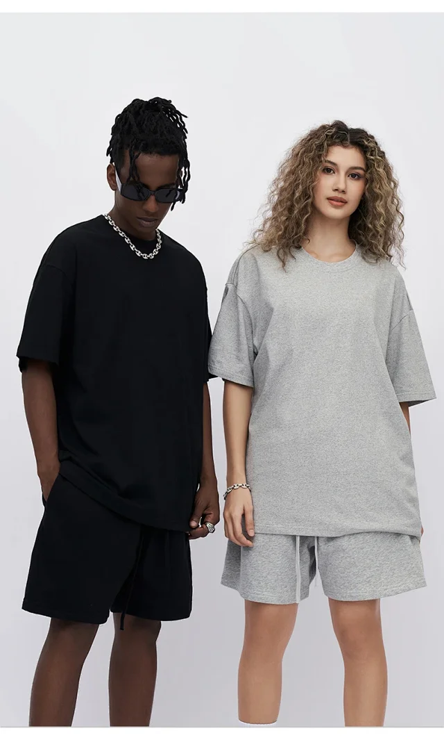 RFSD Men's 2025 Summer Trendy Loose Solid Short-sleeve T-shirt Detail