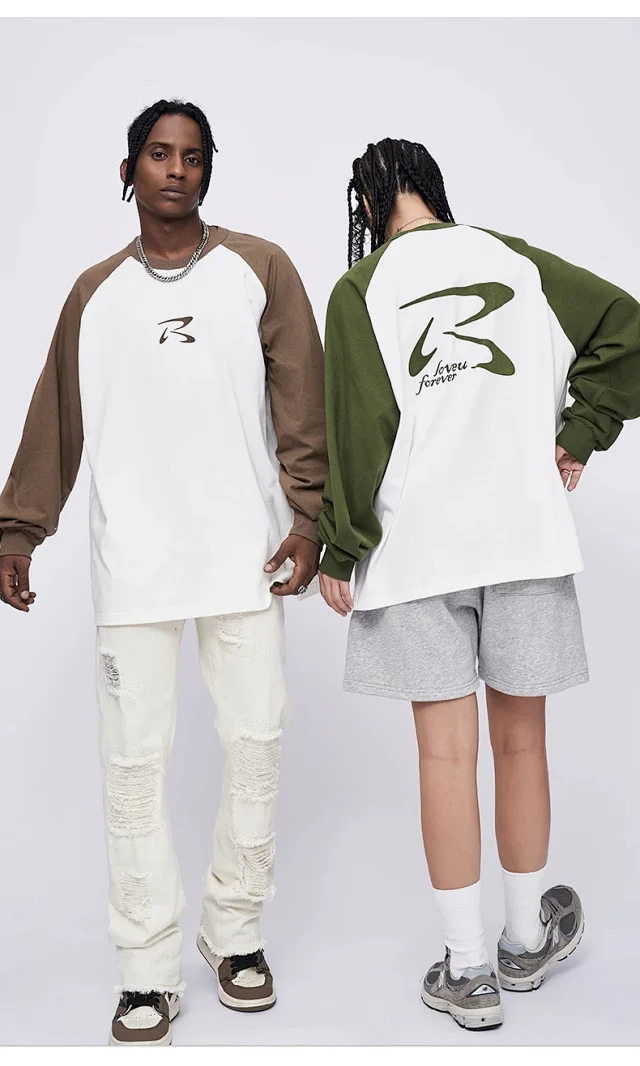 RFSD Men's Vintage Raglan Sleeve T-shirt Detail
