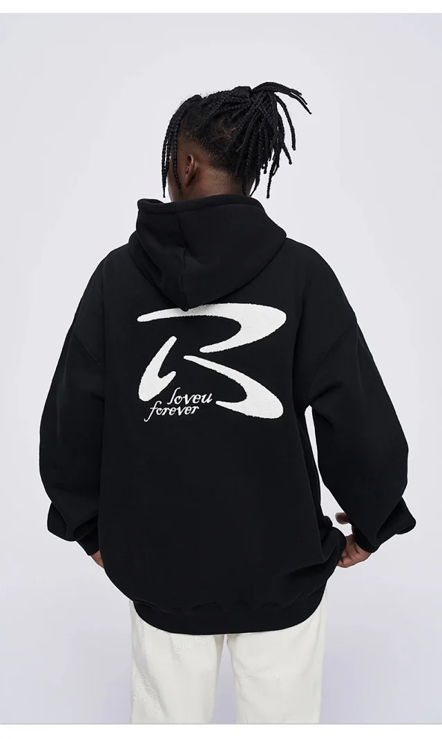 RFSD Men's | 2025 FW New 380G Fleece R-embroidery Hoodie Detail