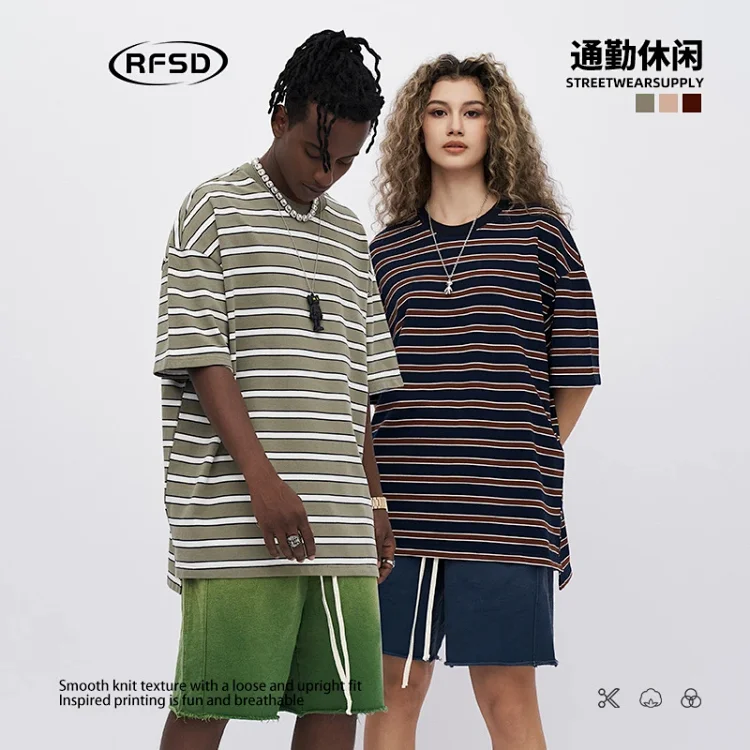 RFSD Men's Vintage Washed Stripe Tee