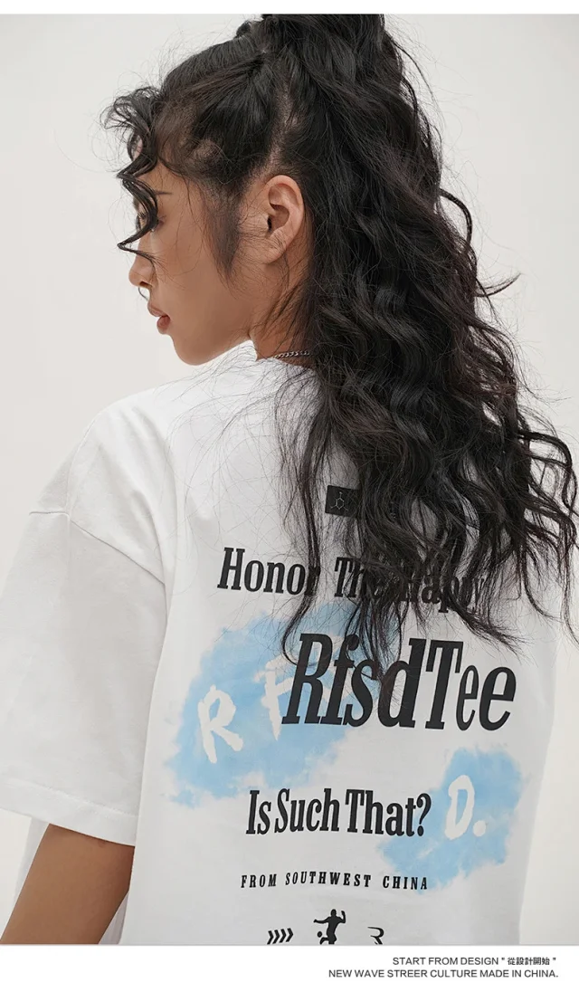 RFSD Men's 2025 Summer New Loose Street Tee (230g) Detail