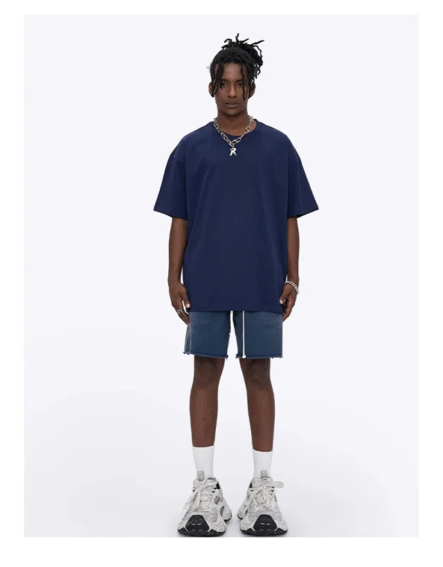 RFSD Men's 2025 Summer Trendy Loose 240G Balenciaga Cool T-shirt Detail