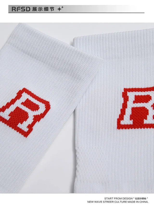 RFSD Accessories | 2025 Fall-Winter Trendy Brand New Arrival Creative Casual Thickened Mid-High Tube Socks Unisex Detail