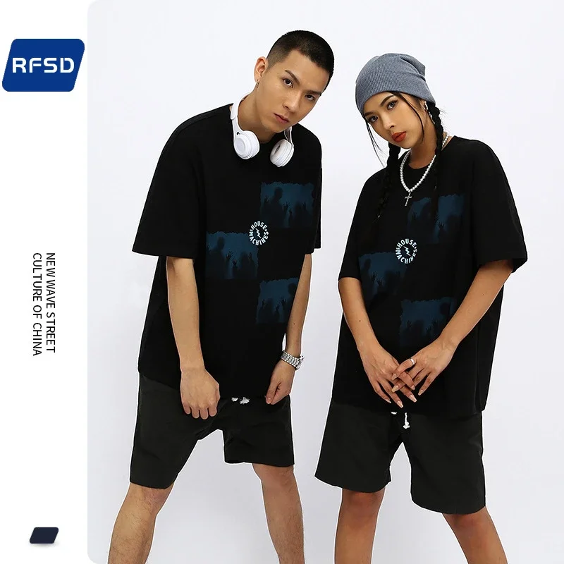 RFSD|2025 Summer Heavyweight Dark Print T - Shirt Couple